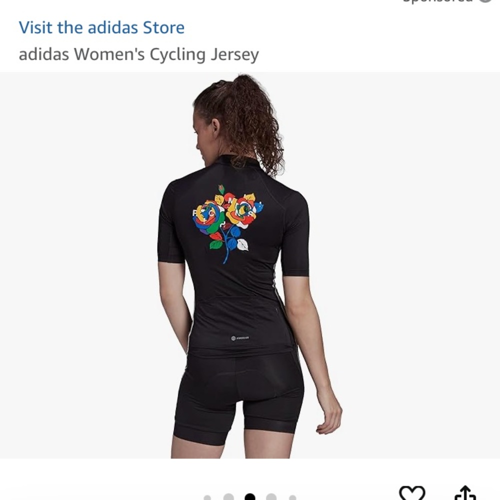 Near new adidas x Rich Mnisi Women's Cycling Jersey HB0496 s